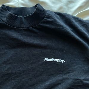 Madhappy Black Short Sleeve Mock Neck